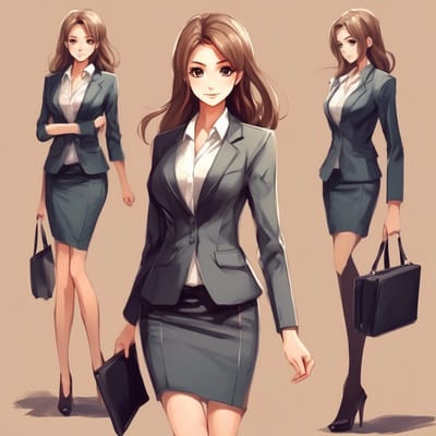 Business formal in a pencil skirt and blazer.
