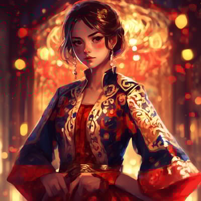 Matador in a traditional traje de luces.