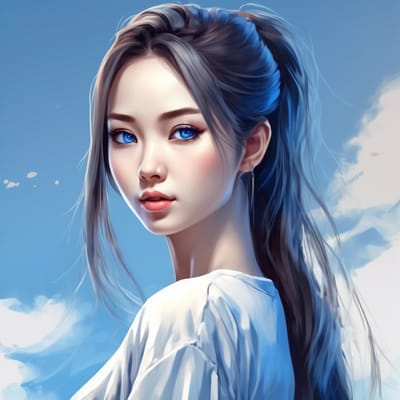 ai girl generator, create an image of a realistic woman, slim pan asi...