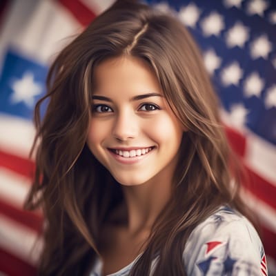 create a close up image of a beautiful brunette wi...