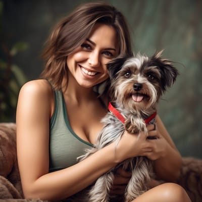 ai girl generator, create a close up image of a beautiful busty brune...