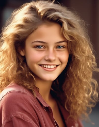 2000s female yearbook portrait,HD,8K