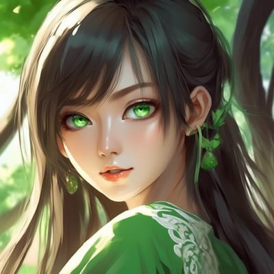 ai girl generator, slim pan asian woman, extremely pretty, green eyes...