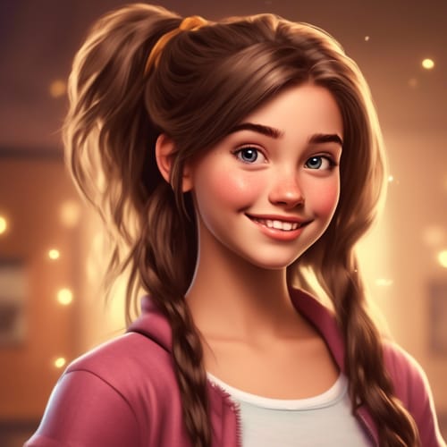 2000s female yearbook portrait,HD,8K