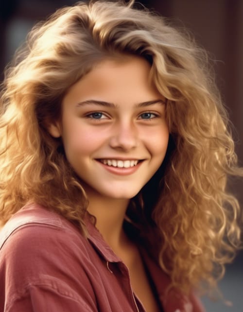2000s female yearbook portrait,HD,8K